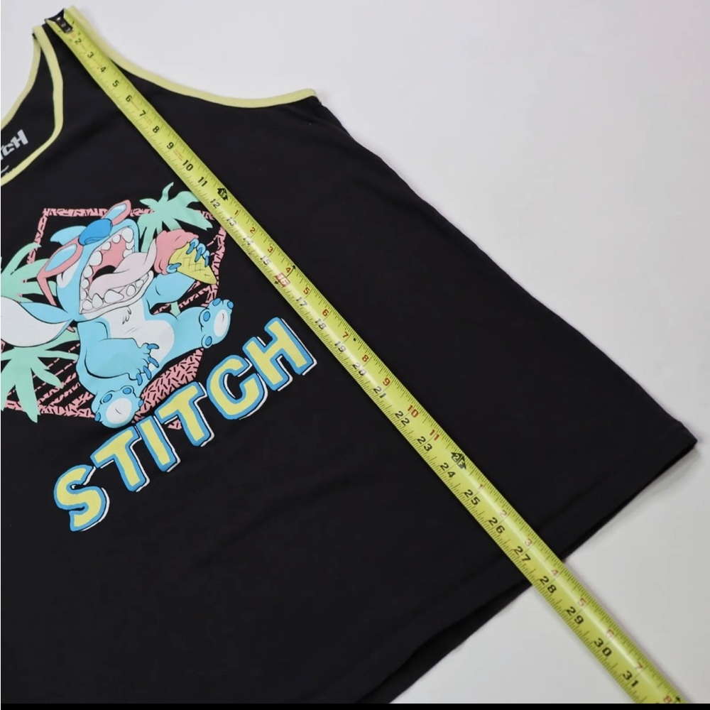 Disney Stitch Shirt Adult L Black Men's Tank Top Muscle Shirt - Picture 5 of 6